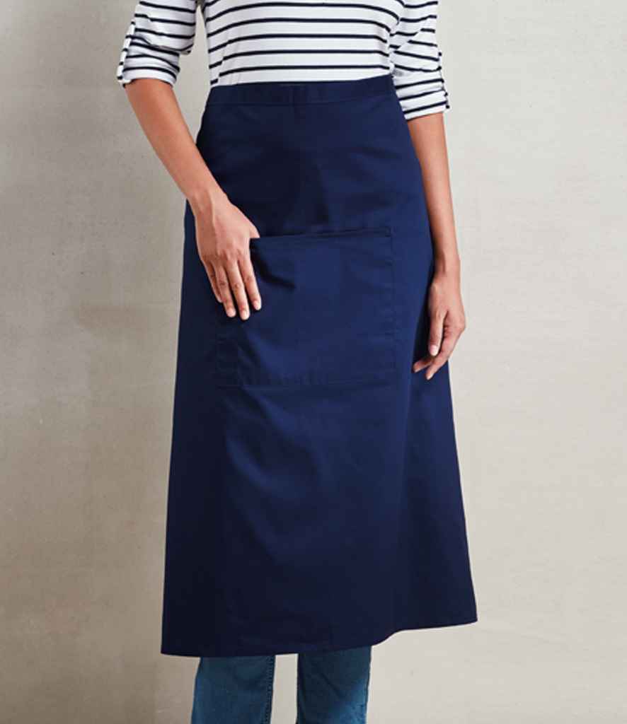 Premier 'Colours' Bar Apron PR158 - PR158 Navy Model