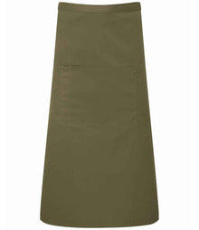 Premier 'Colours' Bar Apron PR158 - Olive Green