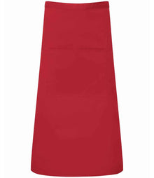 Premier 'Colours' Bar Apron PR158 - Red