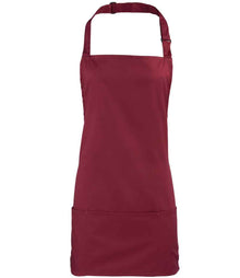 Premier 'Colours' 2-in-1 Apron PR159 - Burgundy