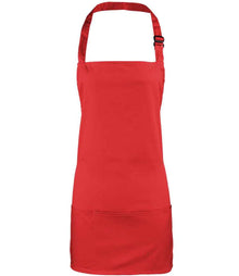 Premier 'Colours' 2-in-1 Apron PR159 - Red