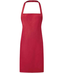 Premier Essential Bib Apron PR165 - Red