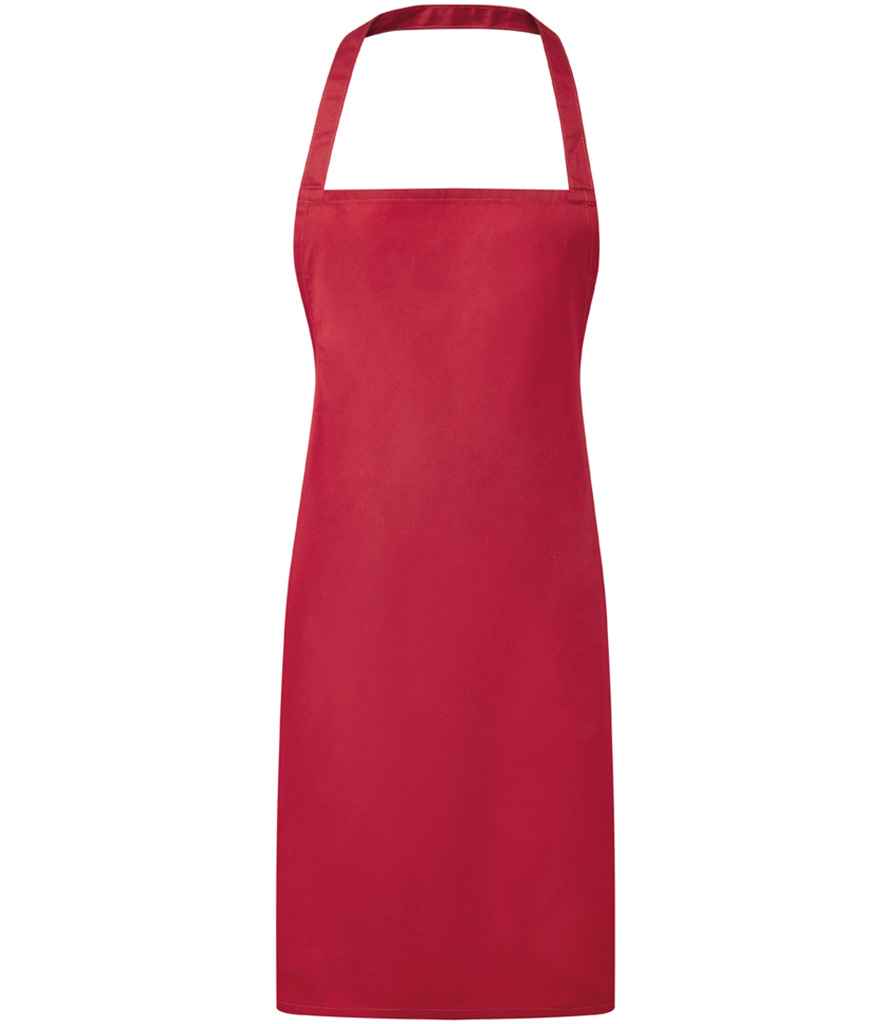 Premier Essential Bib Apron PR165 - Red