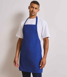 Premier Essential Bib Apron PR165 - PR165 Royal Blue Model