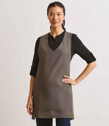 Premier Wrap Around Tunic Apron PR177 - PR177 Dark Grey Model