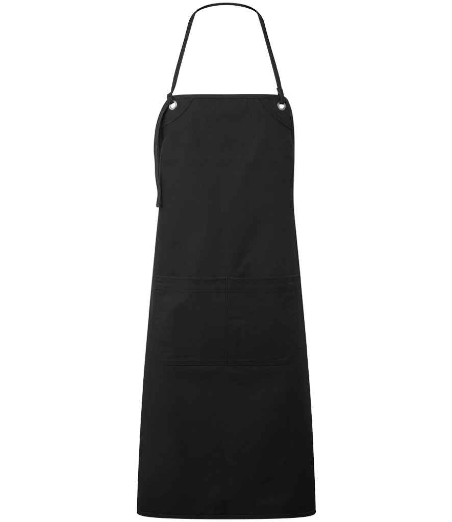 Premier 'Artisan's Choice' Double Pocket Canvas Apron PR181 - Black