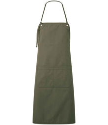 Premier 'Artisan's Choice' Double Pocket Canvas Apron PR181 - Olive Green
