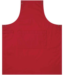 Premier Swap and Pop Customisable Apron Body PR190 - PR190 Red Detail