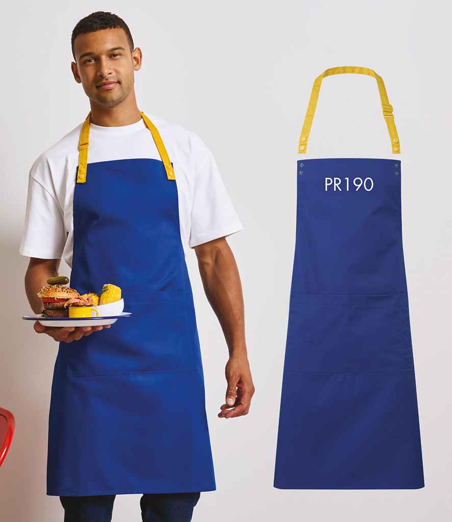 Premier Swap and Pop Customisable Apron Body PR190 - PR190 Royal Blue Model