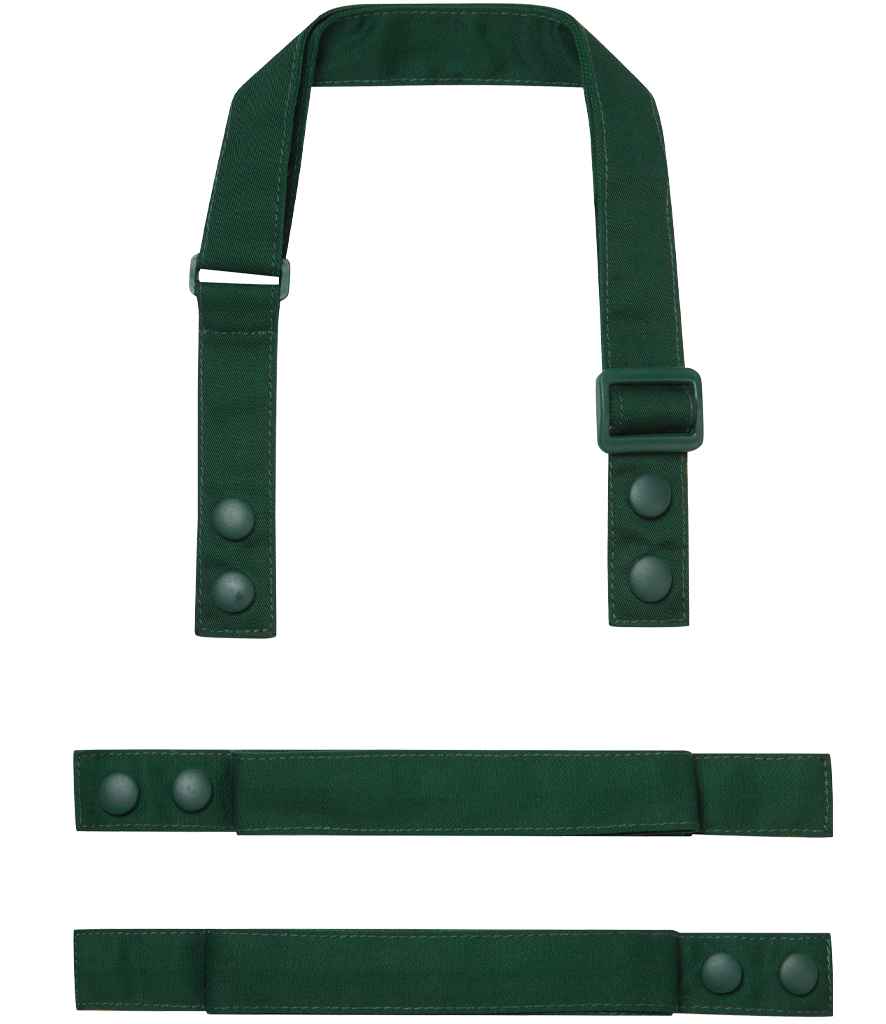Premier Swap and Pop Customisable Apron Straps PR191 - Bottle Green