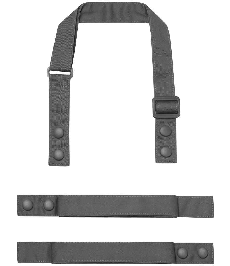 Premier Swap and Pop Customisable Apron Straps PR191 - Dark Grey