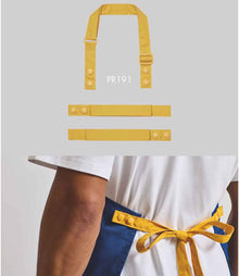 Premier Swap and Pop Customisable Apron Straps PR191 - PR191 Mustard Model