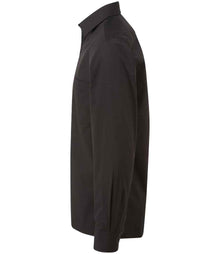 Premier Long Sleeve Poplin Shirt PR200 - PR200 Black Side