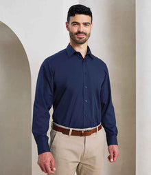 Premier Long Sleeve Poplin Shirt PR200 - PR200 Navy Model