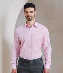 Premier Long Sleeve Poplin Shirt PR200 - PR200 Pink Model