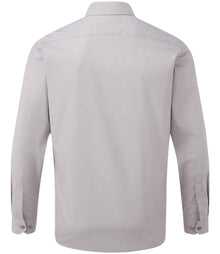 Premier Long Sleeve Poplin Shirt PR200 - PR200 Silver Back