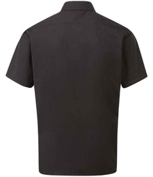 Premier Short Sleeve Poplin Shirt PR202 - PR202 Black Back