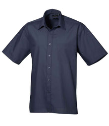 Premier Short Sleeve Poplin Shirt PR202 - Navy