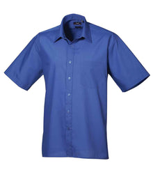 Premier Short Sleeve Poplin Shirt PR202 - Royal Blue
