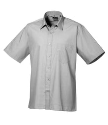 Premier Short Sleeve Poplin Shirt PR202 - Silver