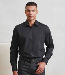 Premier Recyclight® Long Sleeve Poplin Shirt PR203 - PR203 Black Model