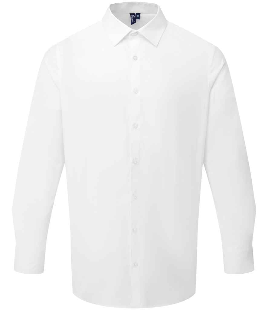 Premier Recyclight® Long Sleeve Poplin Shirt PR203 - White