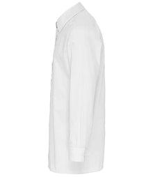 Premier Long Sleeve Fitted Poplin Shirt PR204 - PR204 White Side