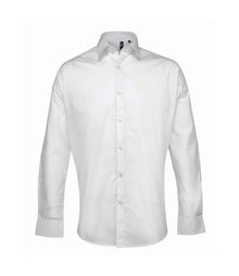 Premier Supreme Long Sleeve Poplin Shirt PR207 - White