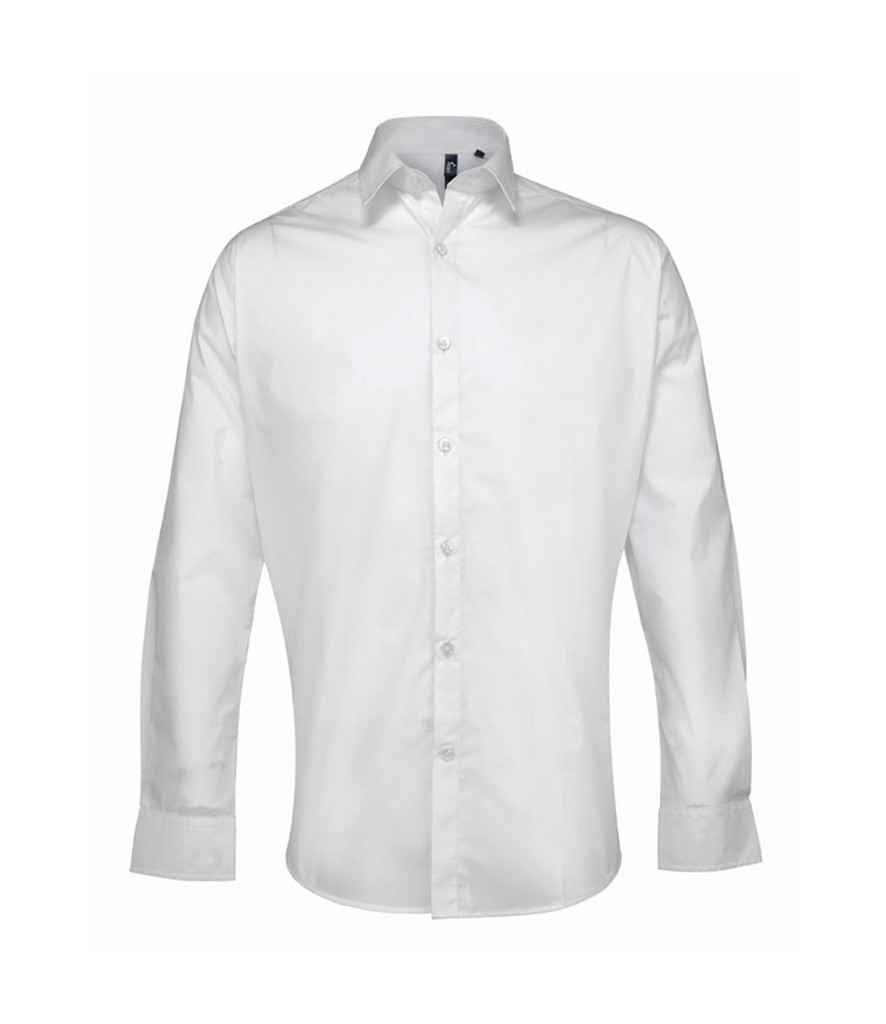 Premier Supreme Long Sleeve Poplin Shirt PR207 - White