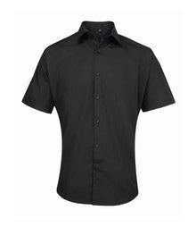 Premier Supreme Short Sleeve Poplin Shirt PR209 - Black