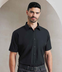 Premier Supreme Short Sleeve Poplin Shirt PR209 - PR209 Black Model