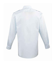 Premier Long Sleeve Pilot Shirt PR210 - PR210 Light Blue Back