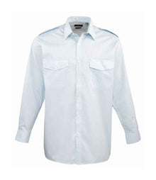Premier Long Sleeve Pilot Shirt PR210 - Light Blue