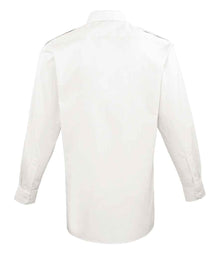 Premier Long Sleeve Pilot Shirt PR210 - PR210 White Back