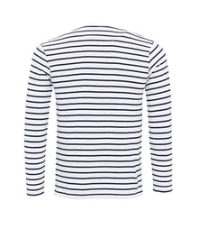 Premier Long John Roll Sleeve T-Shirt PR218 - PR218 White/Navy Back