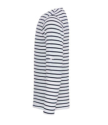 Premier Long John Roll Sleeve T-Shirt PR218 - PR218 White/Navy Side
