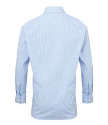 Premier Gingham Long Sleeve Shirt PR220 - PR220 Light Blue/White Back