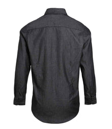 Premier Jeans Stitch Denim Shirt PR222 - PR222 Black Denim Back