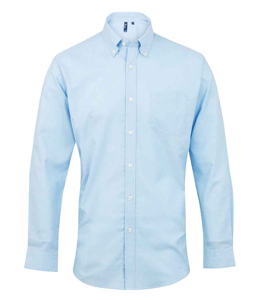 Premier Signature Long Sleeve Oxford Shirt PR234 - Light Blue