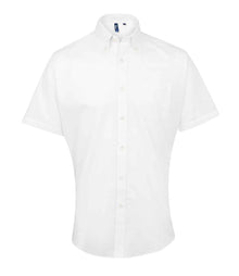 Premier Signature Short Sleeve Oxford Shirt PR236 - White