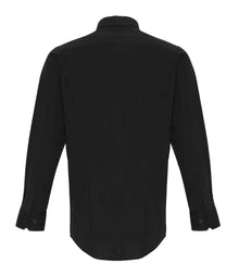 Premier Long Sleeve Stretch Fit Poplin Shirt PR244 - PR244 Black Back