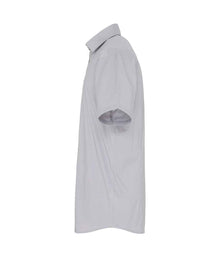 Premier Short Sleeve Stretch Fit Poplin Shirt PR246 - PR246 Silver Side