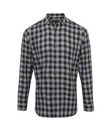 Premier Mulligan Check Long Sleeve Shirt PR250 - Steel/Black