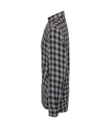 Premier Mulligan Check Long Sleeve Shirt PR250 - PR250 Steel/Black Side