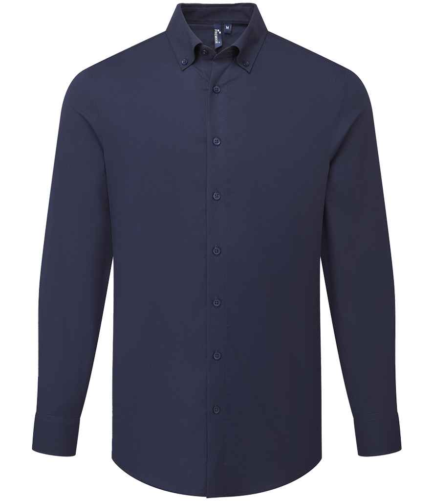 Premier Supreme Long Sleeve Oxford Shirt PR284 - Navy