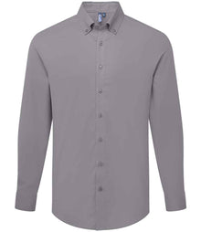 Premier Supreme Long Sleeve Oxford Shirt PR284 - Steel
