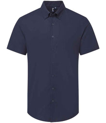 Premier Supreme Short Sleeve Oxford Shirt PR286 - Navy