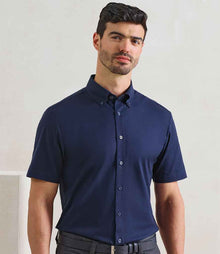 Premier Supreme Short Sleeve Oxford Shirt PR286 - PR286 Navy Model