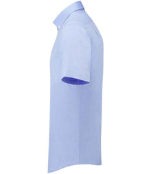 Premier Supreme Short Sleeve Oxford Shirt PR286 - PR286 Oxford Blue Side