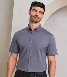 Premier Supreme Short Sleeve Oxford Shirt PR286 - PR286 Steel Model
